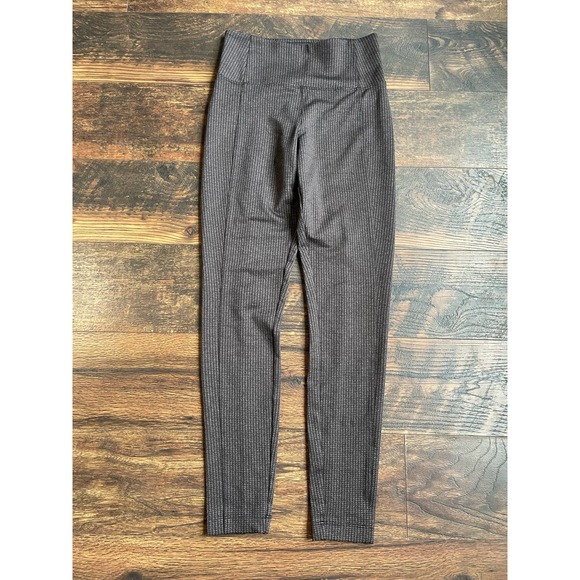 Athleta Delancey Houndstooth Tights Leggings Pants Brown Black XXS - Picture 3 of 11